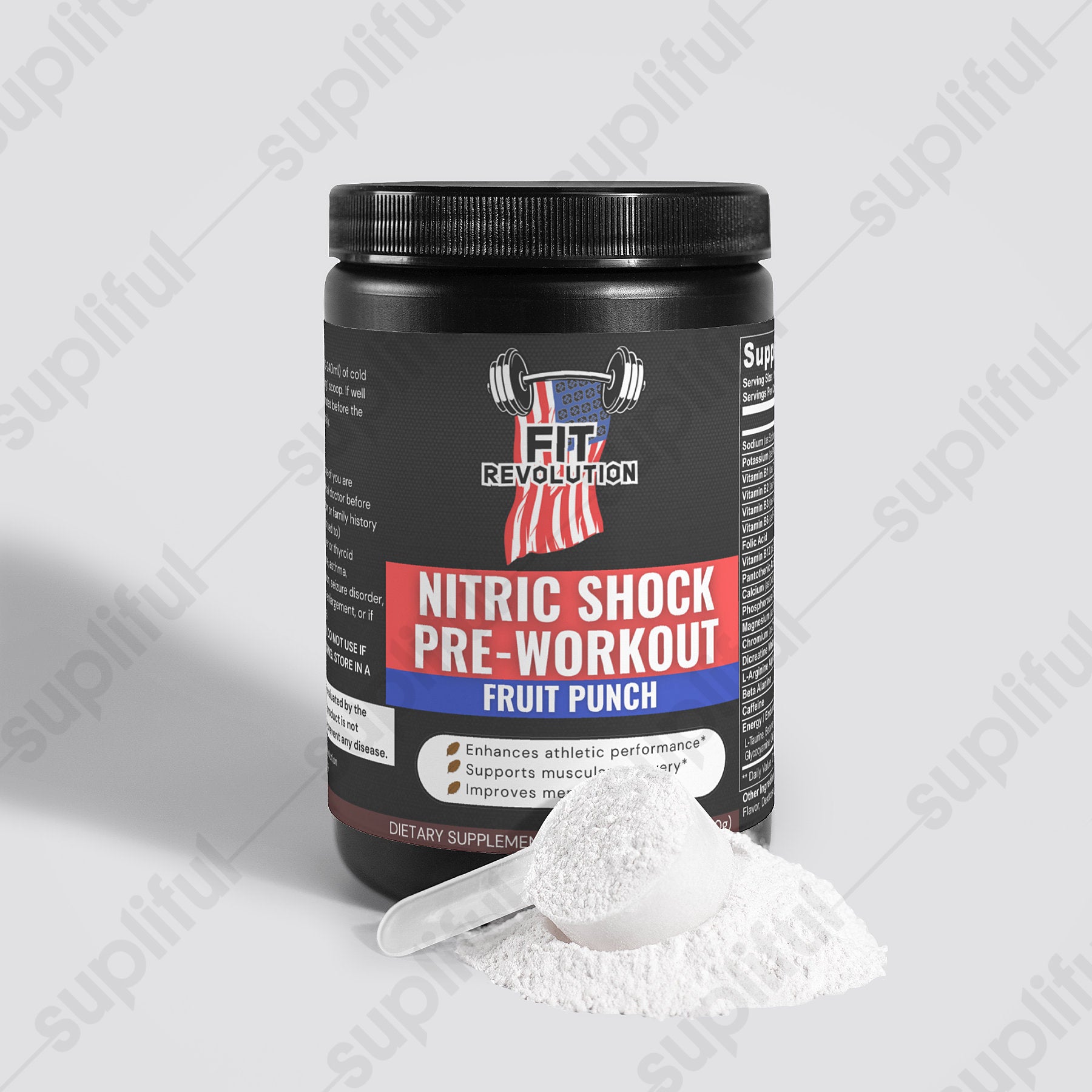 Nitric Shock Pre-Workout Powder (Fruit Punch)