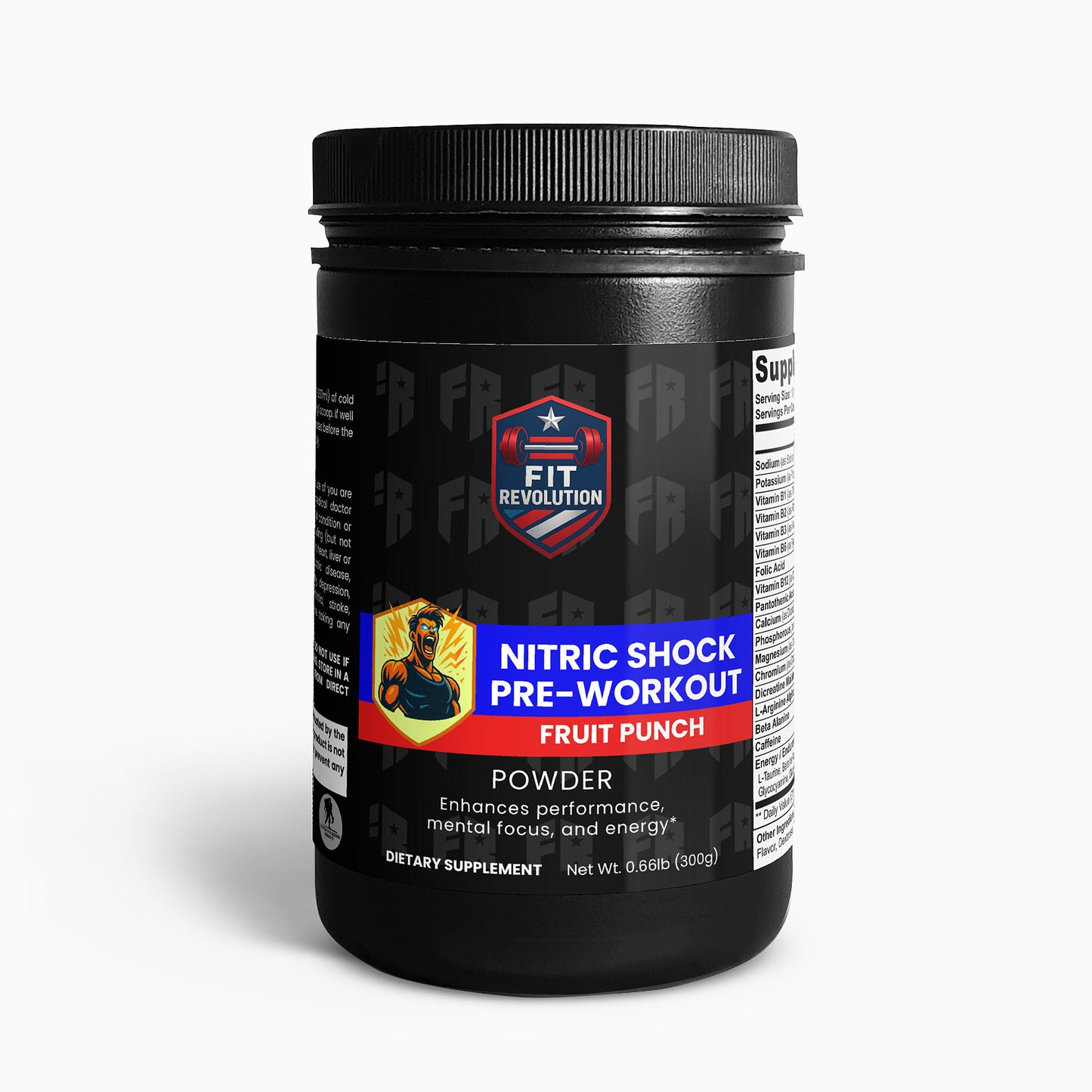 Nitric Shock Pre-Workout Powder (Fruit Punch)